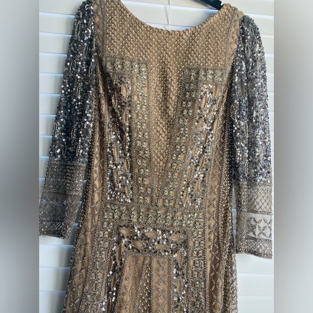Scala beaded dress in Nude. Size 0. Like new